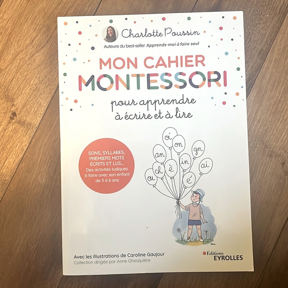 Montessori activity and learning book - French